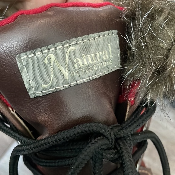 FUR Lined Plaid Flannel Duck Boots - Picture 8 of 9